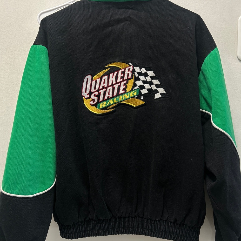 Quaker State Racing Jacket Black and Green